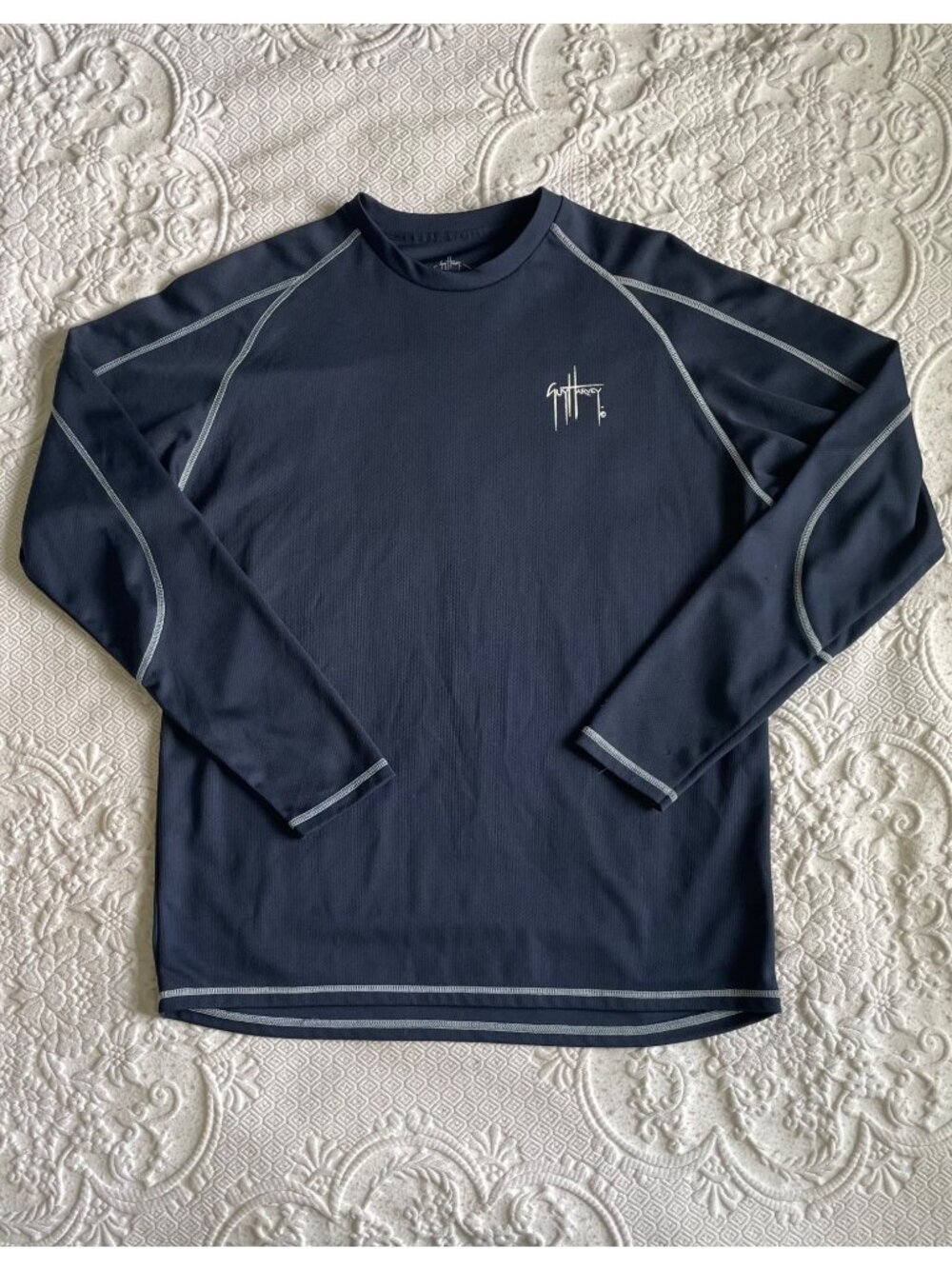 Guy Harvey Men's Performance Rash Guard / Sun Protection Shirt Men’s Size Medium